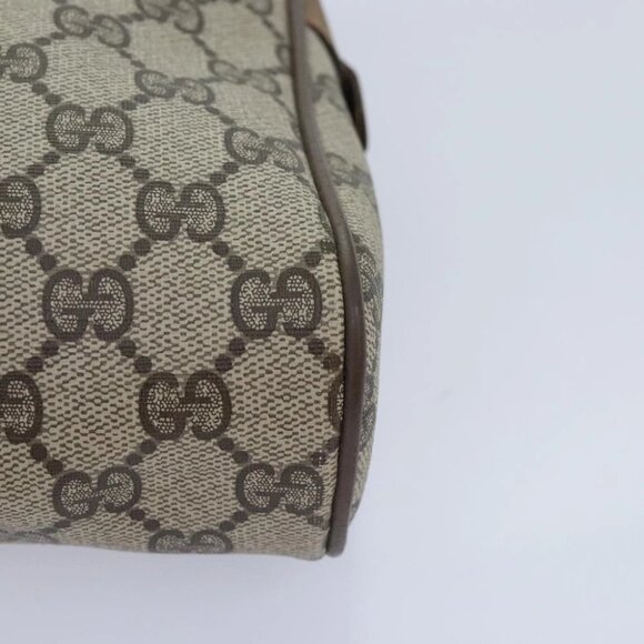 GUCCI GG Supreme Web Sherry Line Clutch Bag PVC Beige Red 89 01 012 Auth bs18432 - Picture 7 of 16